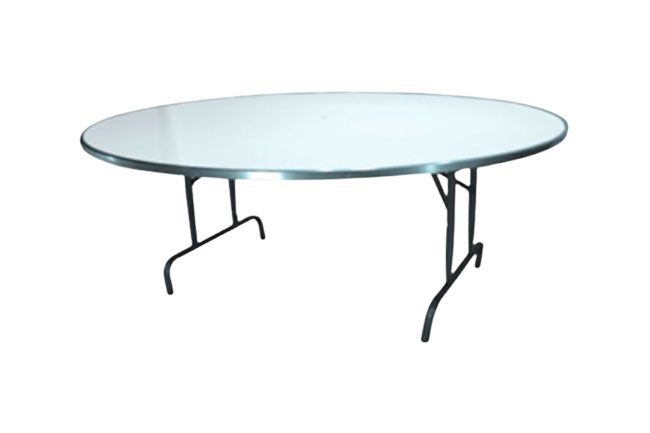 MESA REDONDA CON CUBIERTA DE FIBRA DE VIDRIO 75 CM DE ALTO